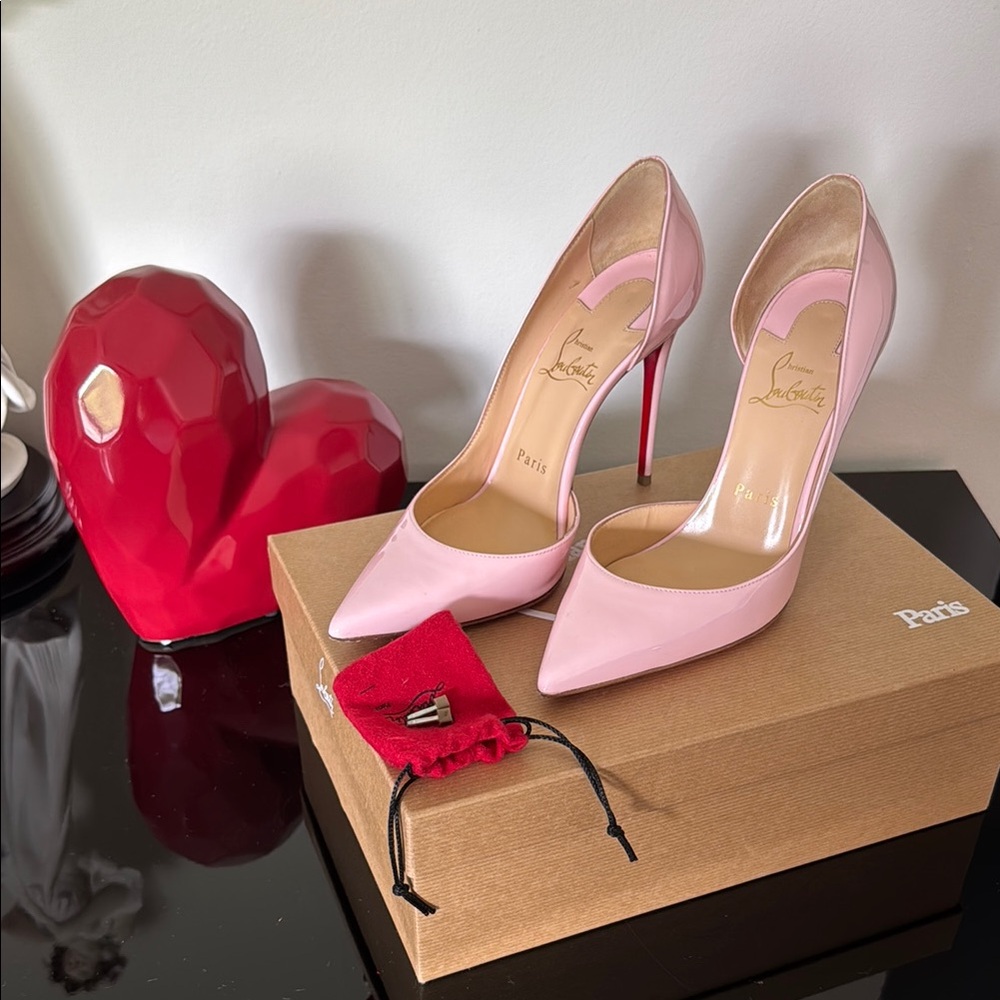 Christian Louboutin Pink Patent Leather Heels